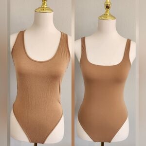 Small Bundle Of Two Women's Tan Bodysuits